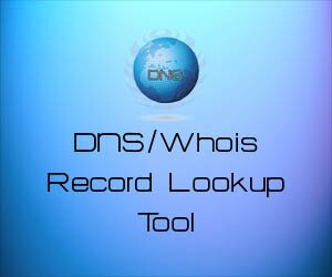 DNS Whois record lookup tool